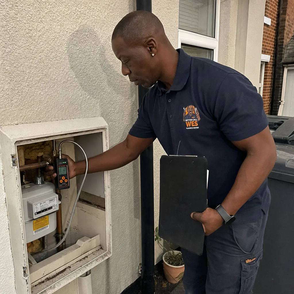 Better Call Wes, Gas safety test at the meter