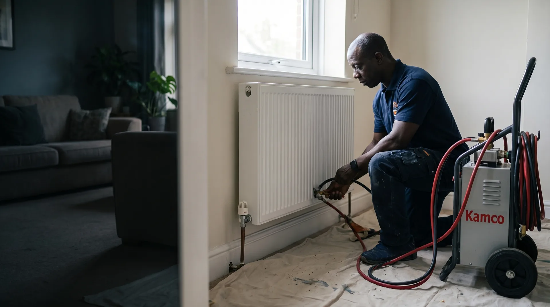 Wes on the job: Complete Central Heating Services